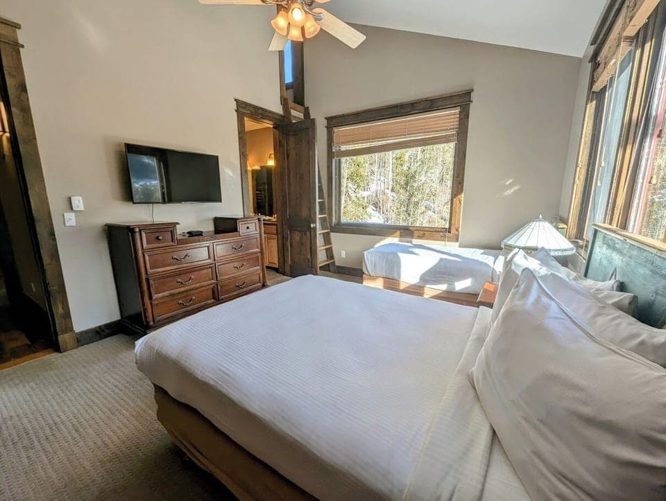 Enjoy a movie after a great day on the slopes