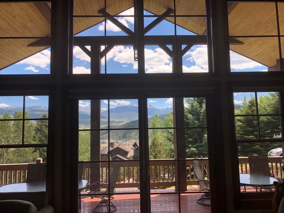 Mountain view from great room
