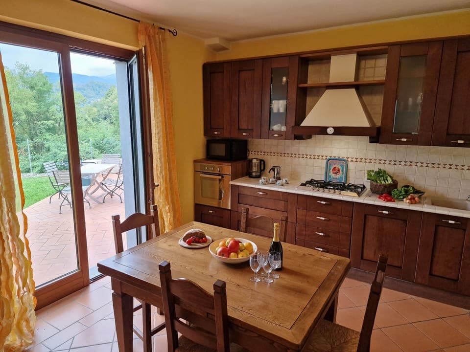 1st kitchen off the main living room/ dining area