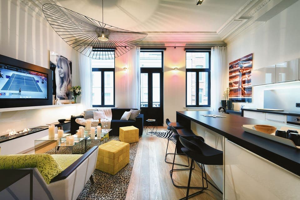 Living Room with High Quality Sofa Bed