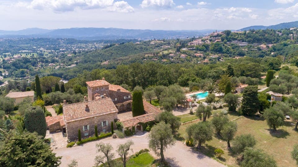 Majestic Hill Top Villa overlooking the Cote D'Azur