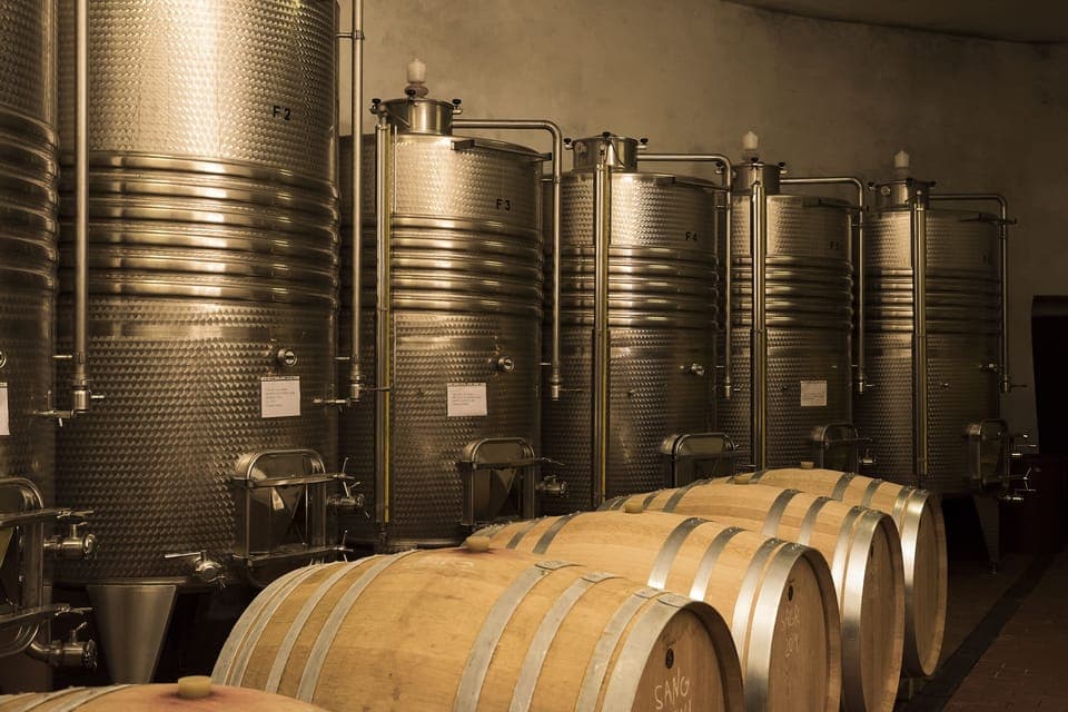 Newest part of the winecellar under Castello di Montegiove