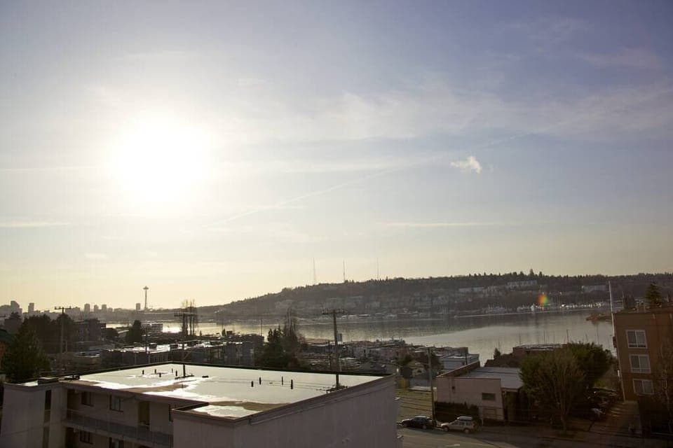 this is the view from the roof top/common area. Perfect for the 4th of July