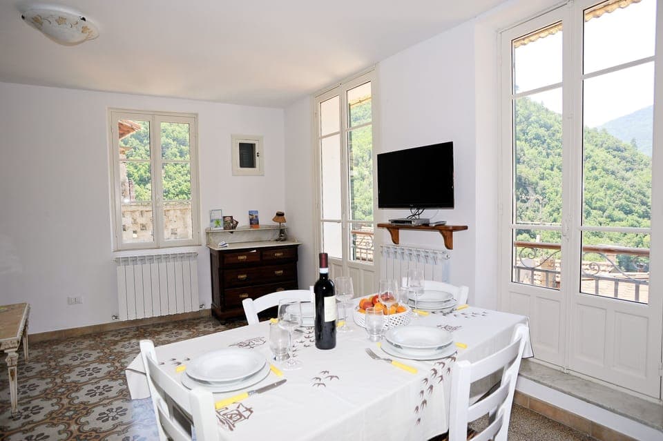 From the house you have a panoramic view over the Nervia valley