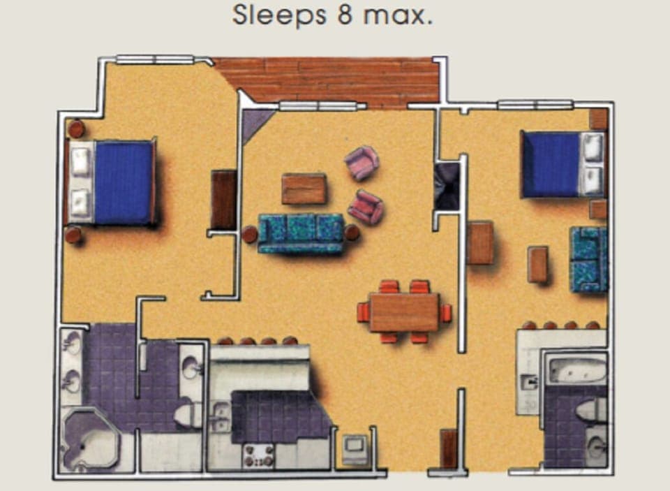 TYPICAL TWO BEDROOM FLOOR PLAN