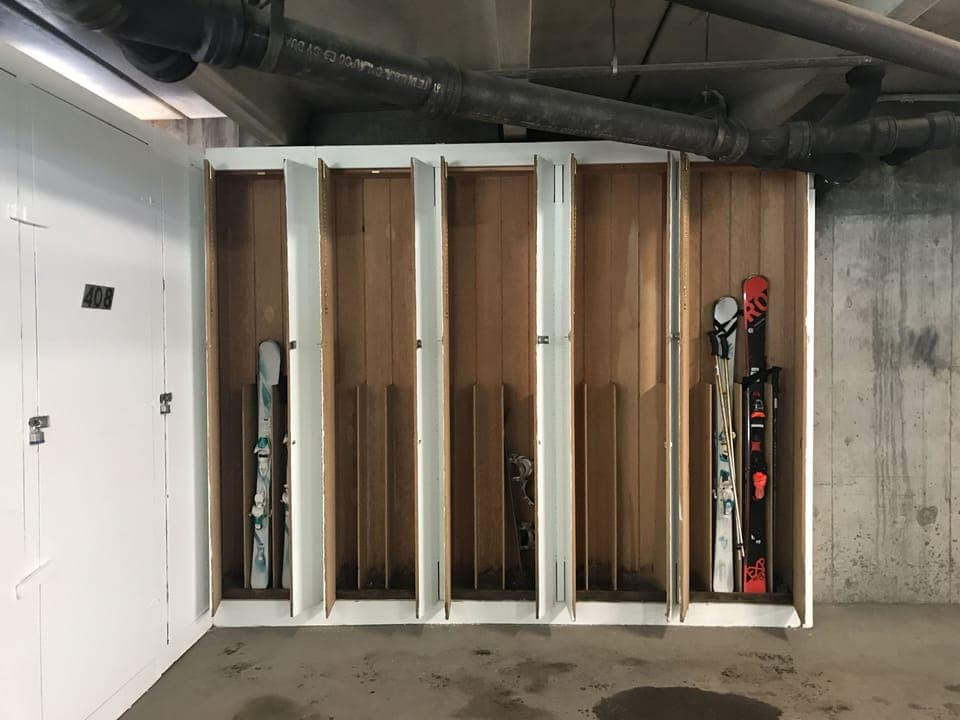 Storage for Skis- located in the garage (unit 408)