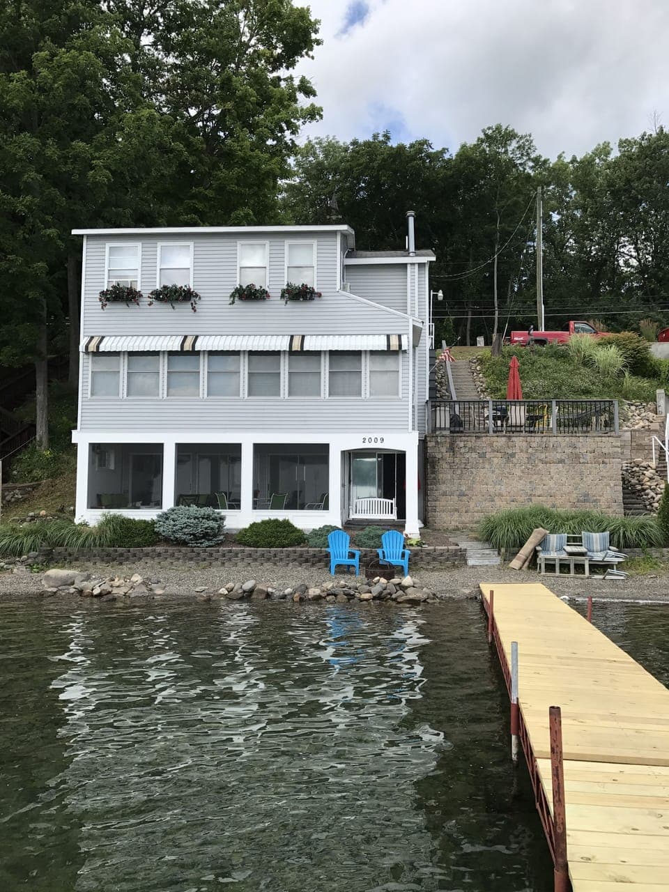 Beach front from dock