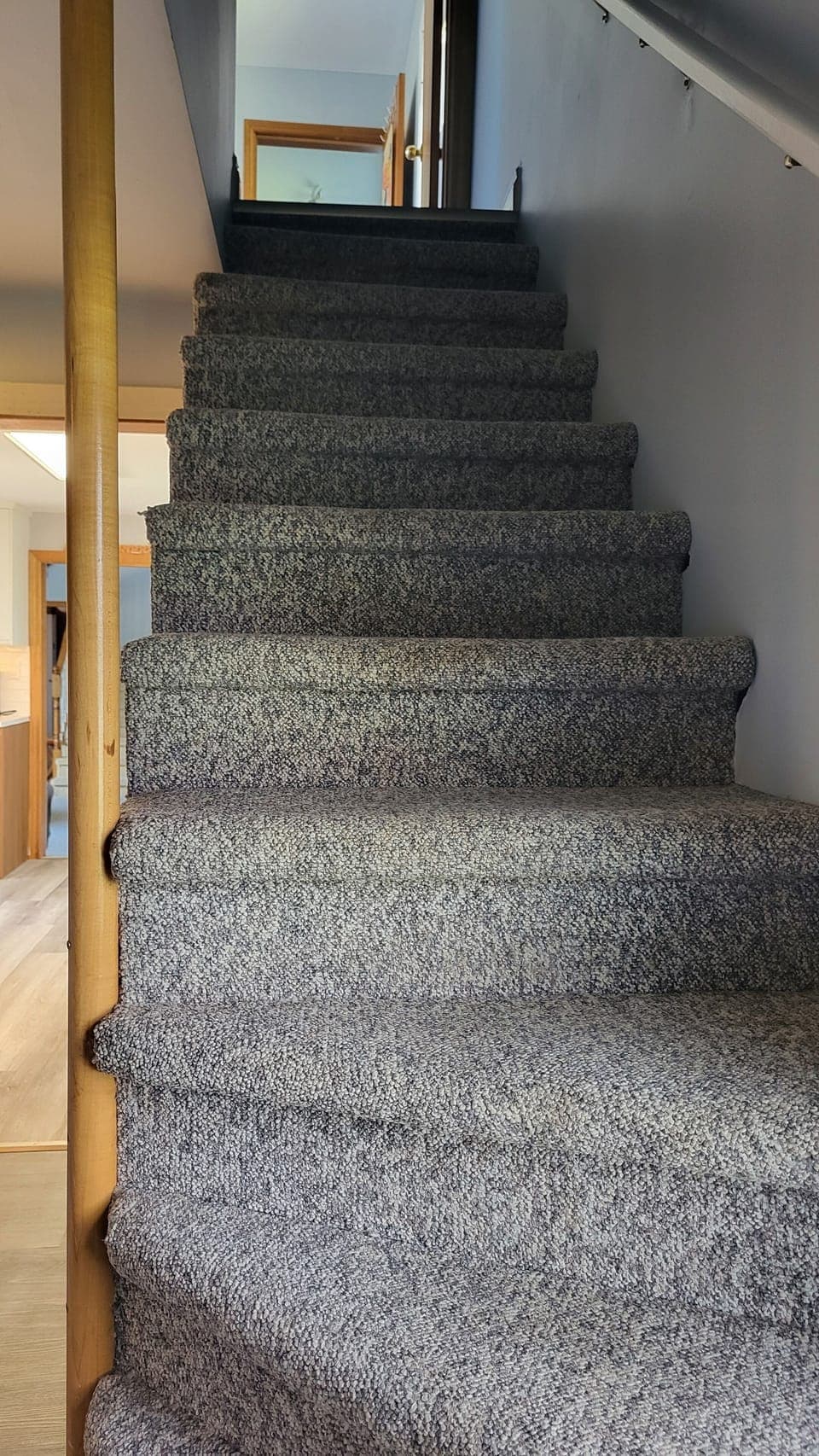 Back stairwell to east and middle bedrooms