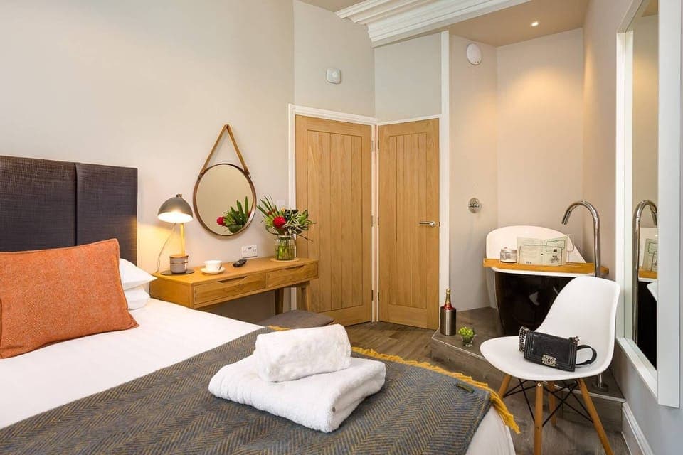 Main Bedroom with Feature freestanding Bath 