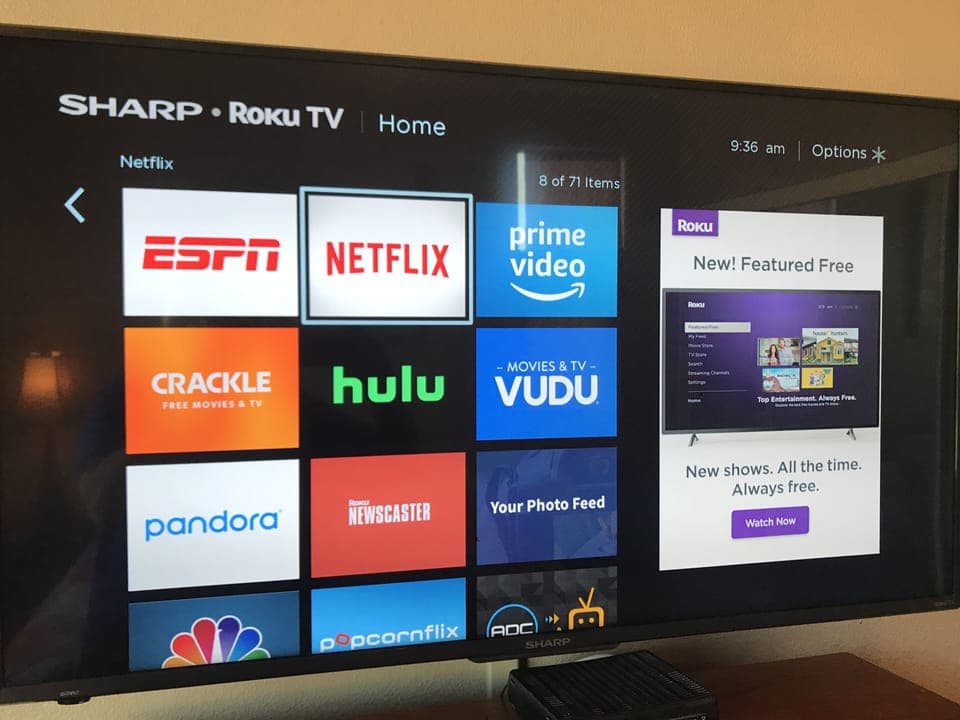 Smart TV and internet access
