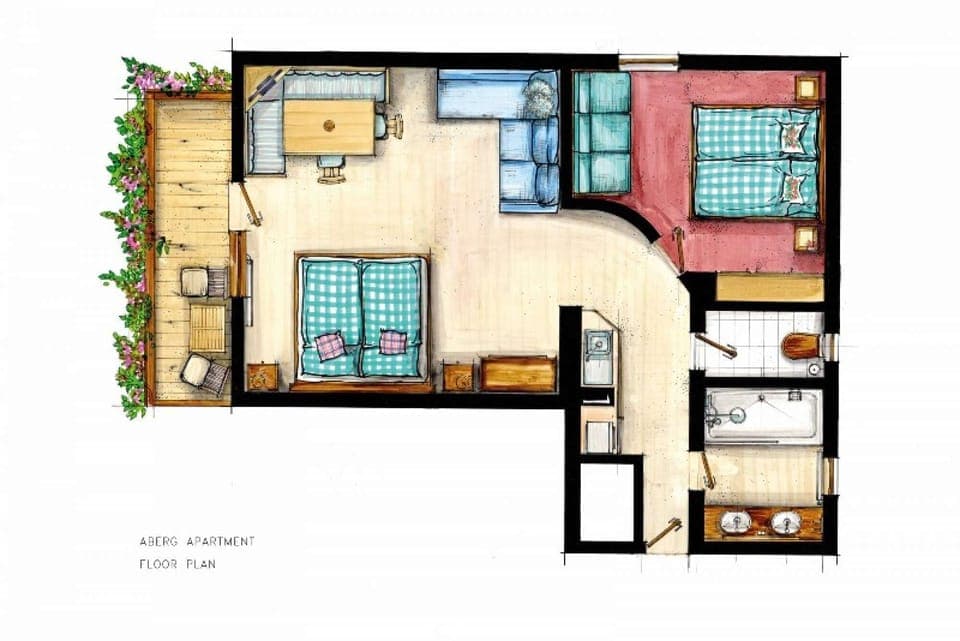 Layout of Aberg Aprtment