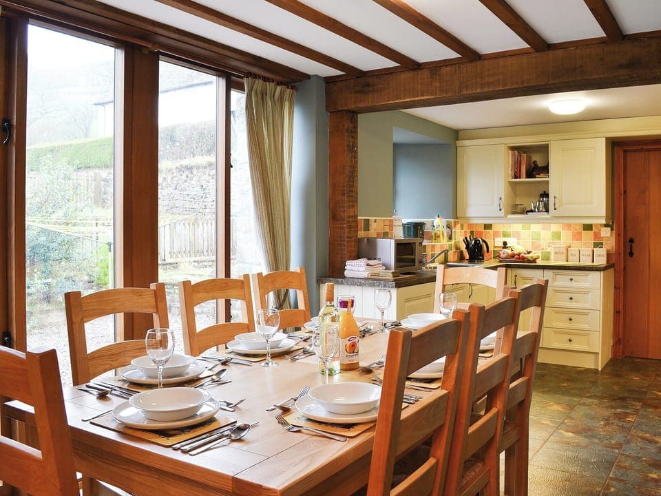 Dining area with full height windows | Chalgrove - Ffinnant, Soar, near Brecon