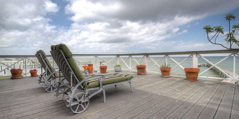 Reclining on Galveston Bay