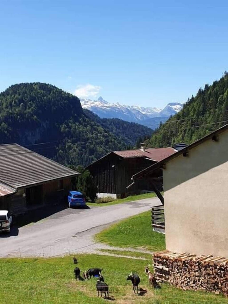 View down the valley