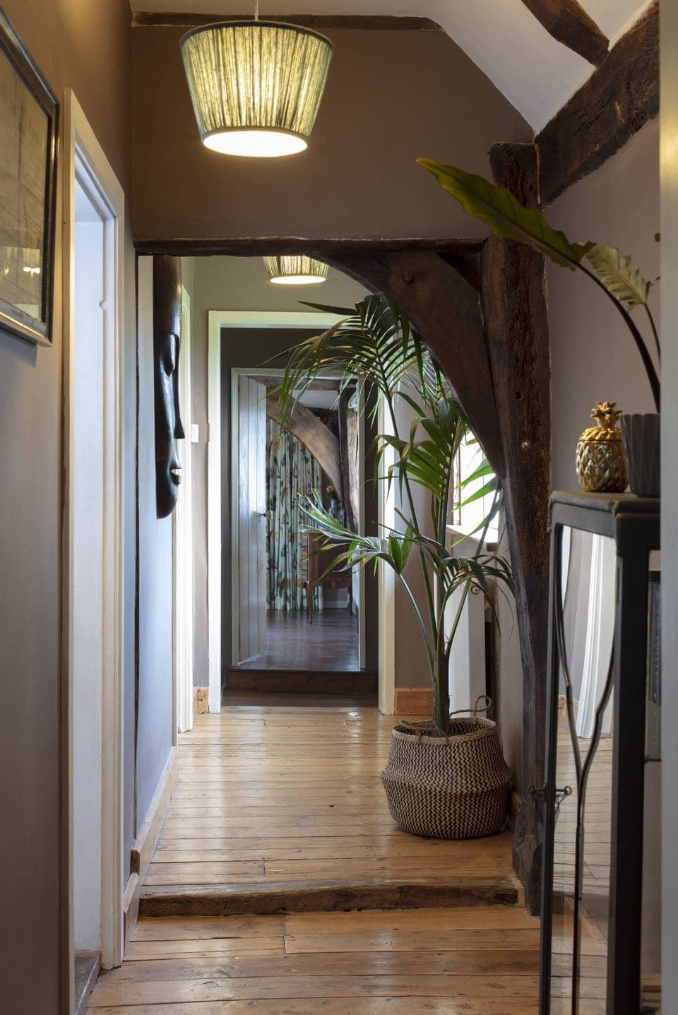 The upstairs hallway