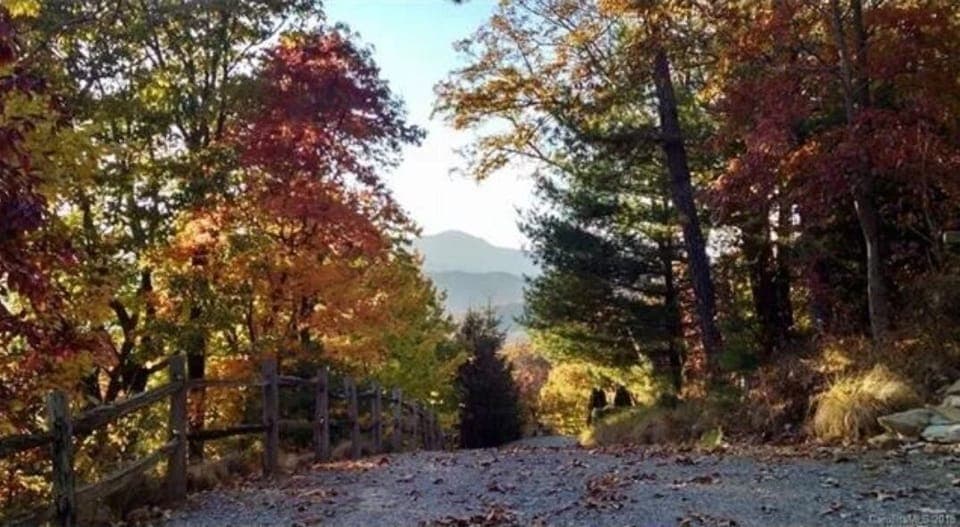 Drive in through the private gate.