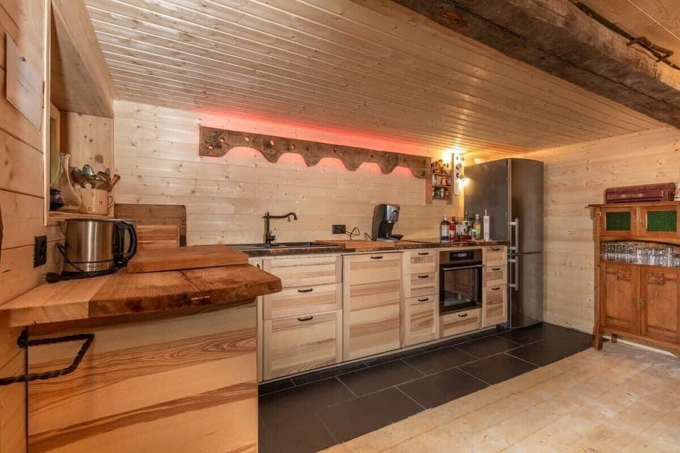 the beautiful kitchen 