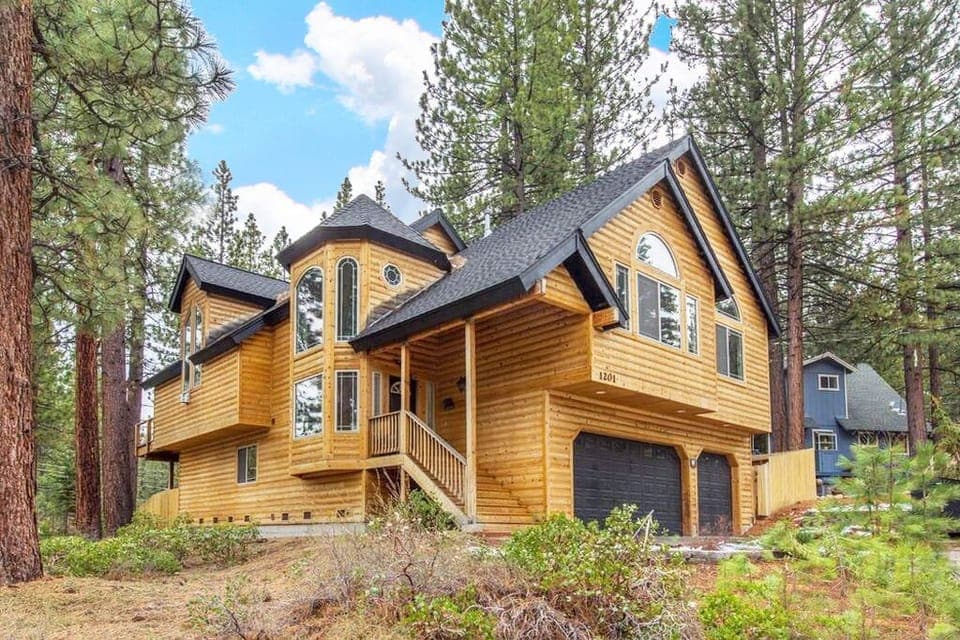 This spectacular getaway is truly a luxury home with that classic Tahoe cabin feel