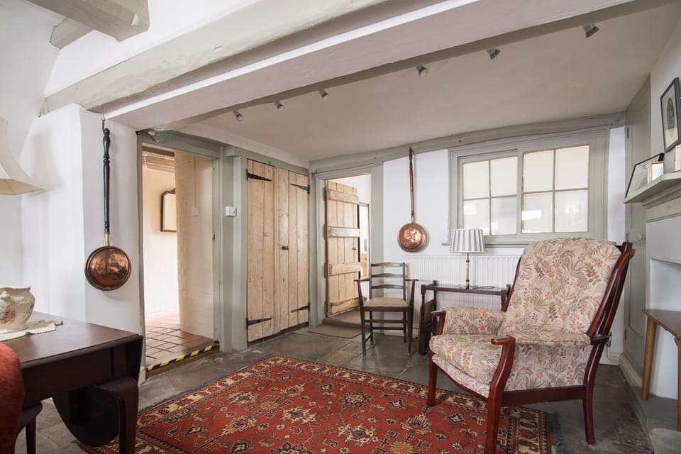Formal sitting room attached to hallway and ground floor bedroom