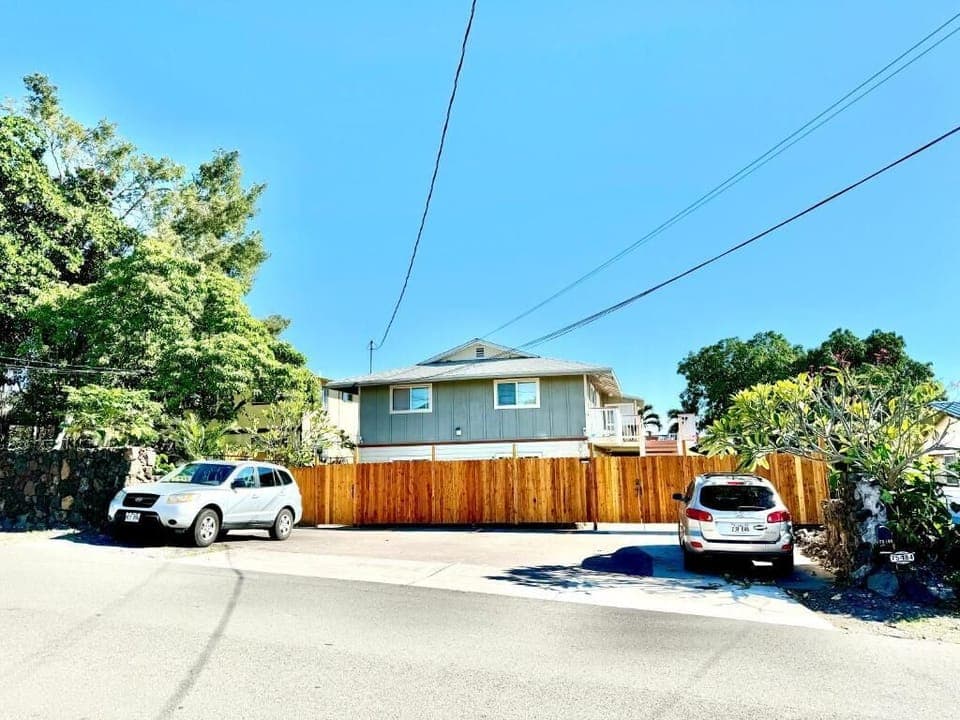 Fully fenced around the property with key code to enter