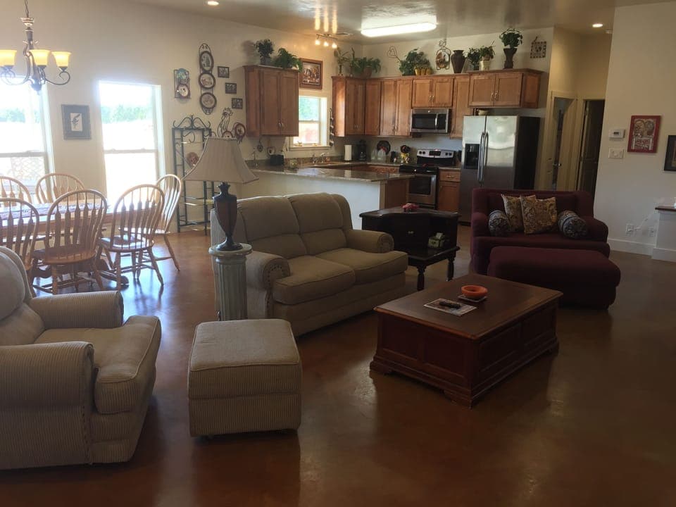 Living / dining / kitchen area