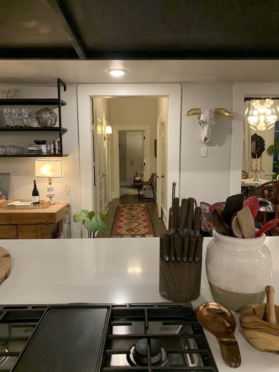 Kitchen to hall bath and 3rd Bedroom