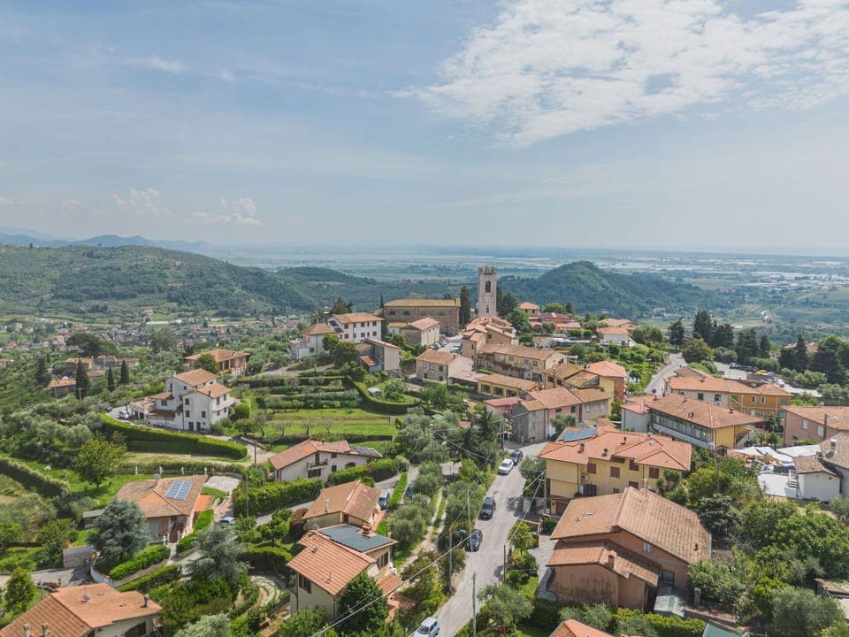 Mountainous Landforms, Residential Area, Hill, Town, Summer, Neighbourhood, Highland, Landscape, Bird'S-Eye View, House