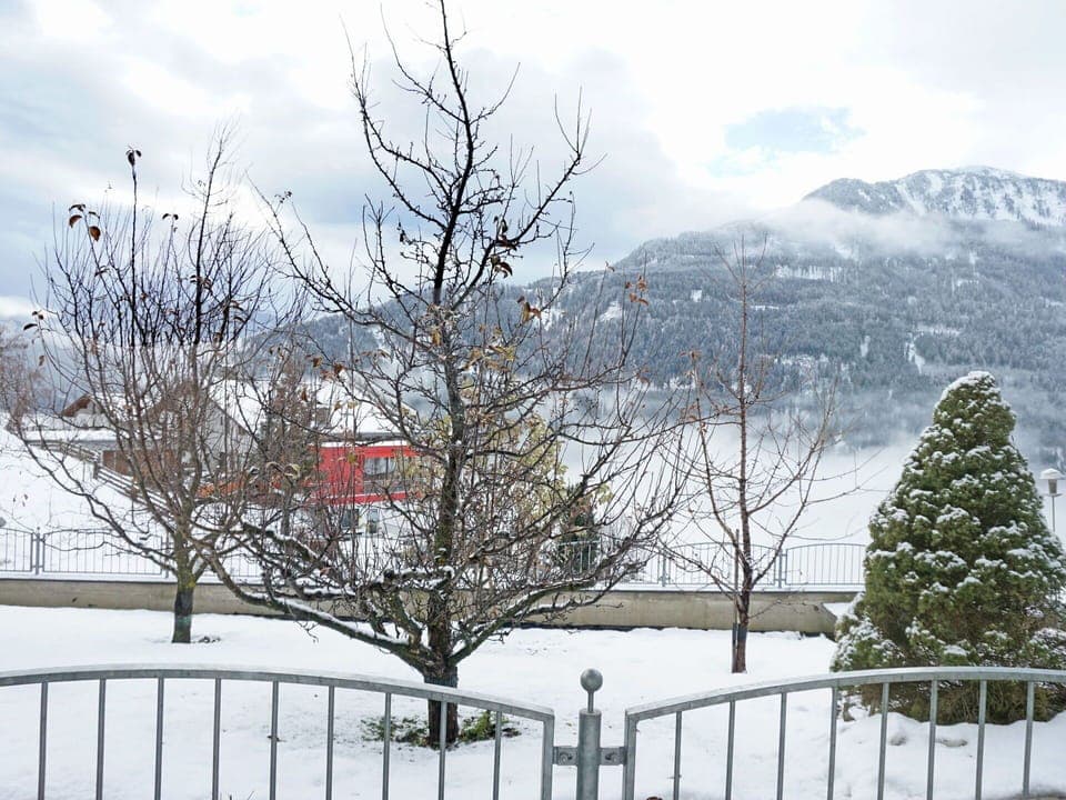 Cloud, Sky, Snow, Nature, Tree, Branch, Fence, Mountain, Natural Landscape, Atmospheric Phenomenon