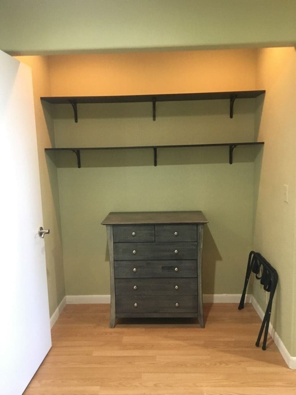 Downstairs Bedroom dresser/closet space.