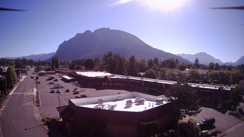 Shopping Center across street from Moon River Suites