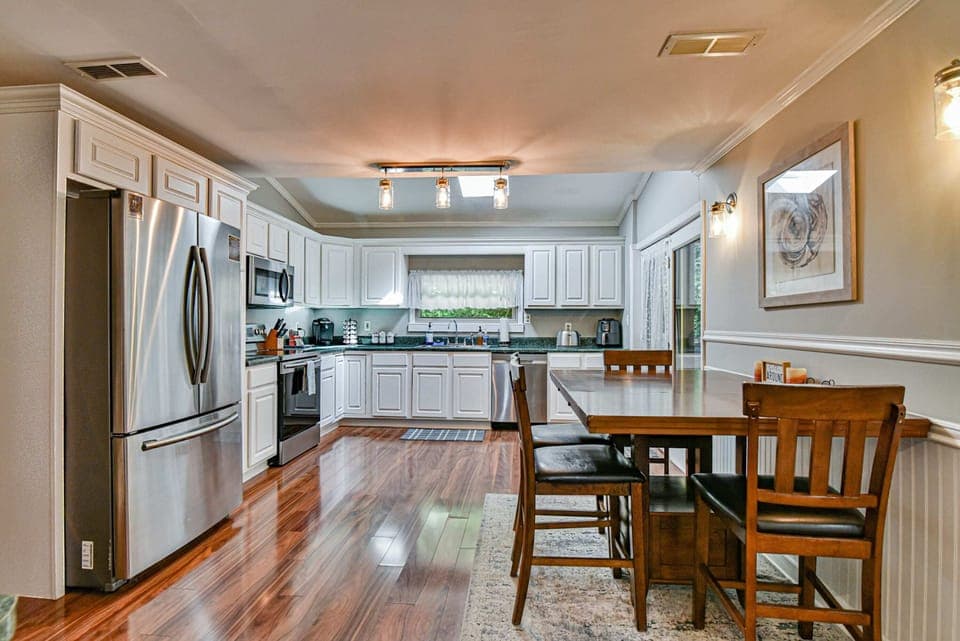 Fully stocked kitchen