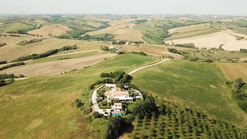 Location on top of Del Sole Hill