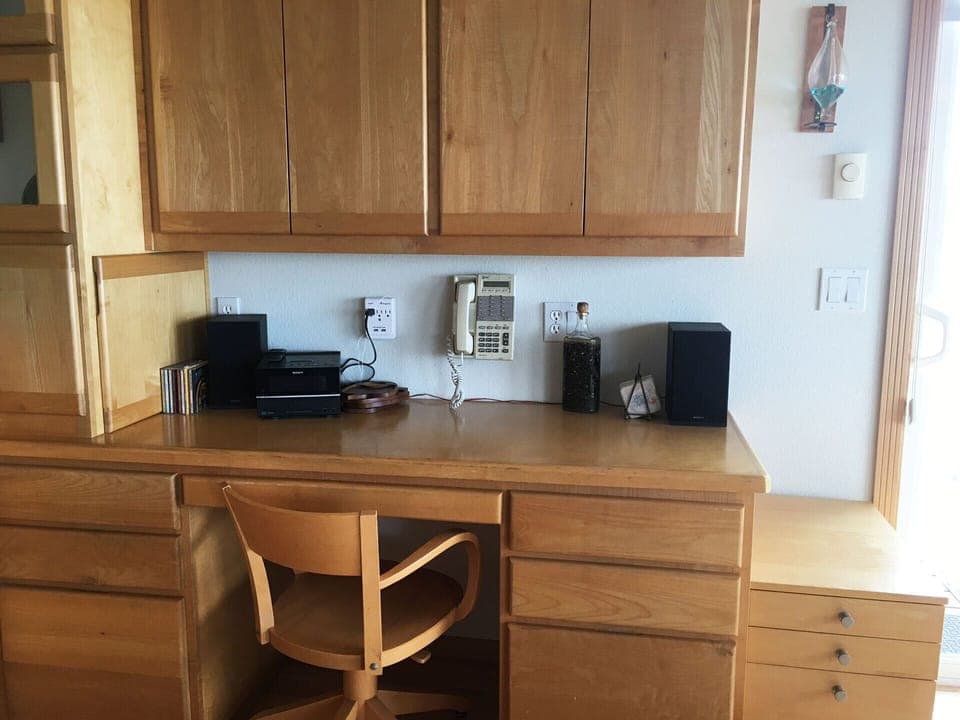 Upstairs workstation