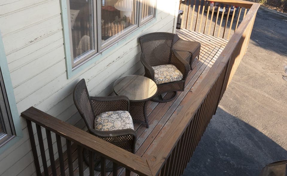 Main level balcony
