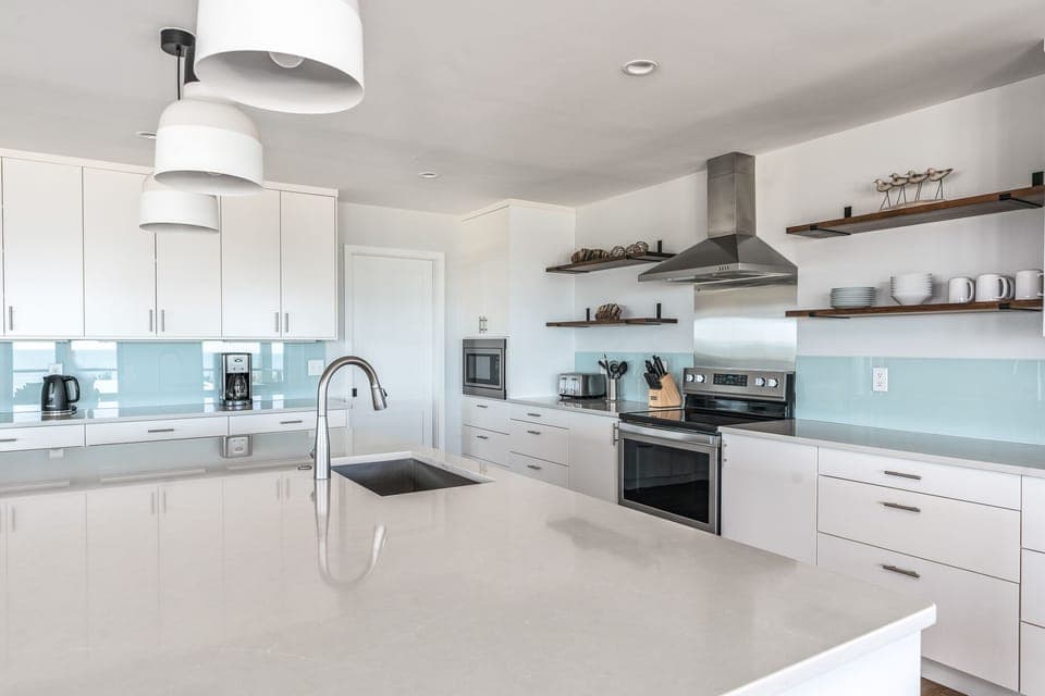 Kitchen with door to walk-in pantry