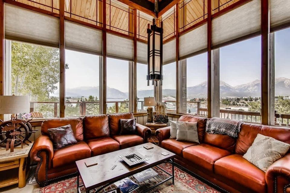 Living Room with Floor to Ceiling Windows