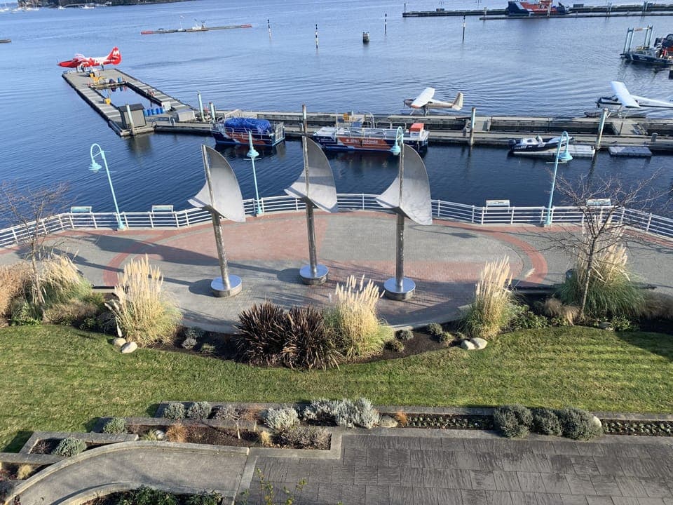 The iconic "Pacific Sails" are immediately below your balconies