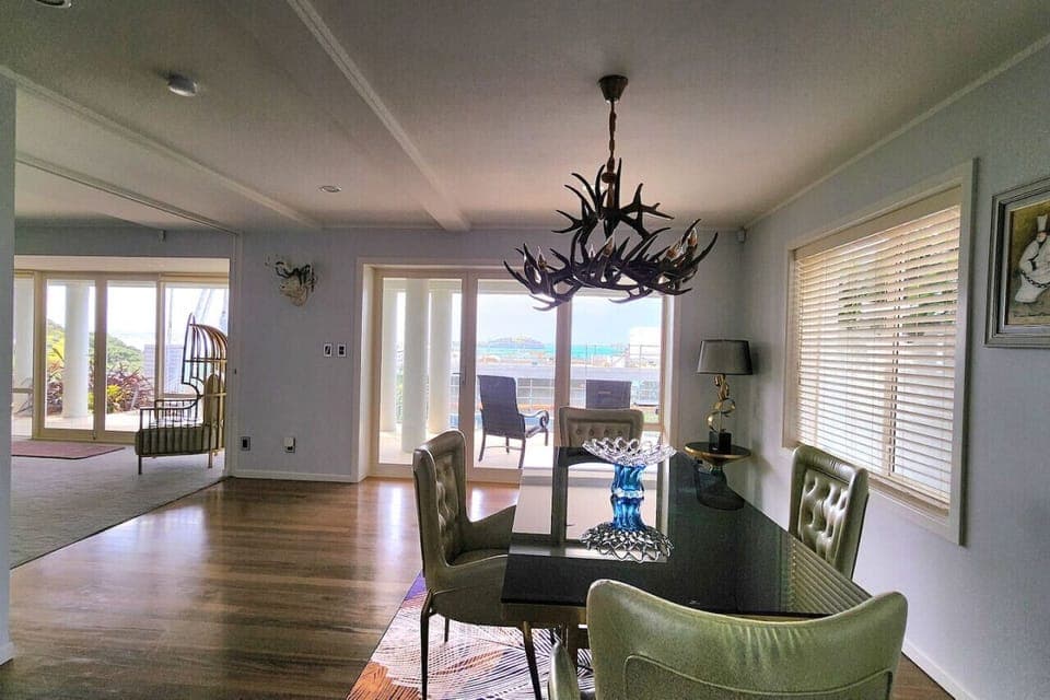 The updated view from the casual living room which is attached to the Gentlemen`s lounge.