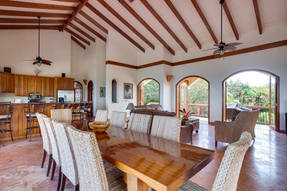 Great Room Dining Area and Kitchen