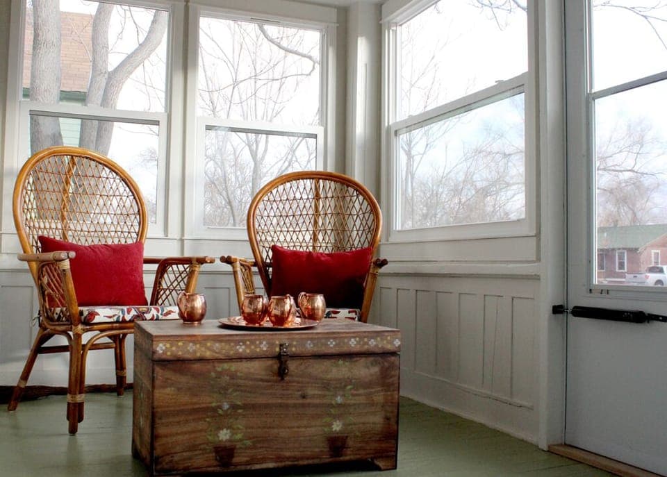 Sunny front porch