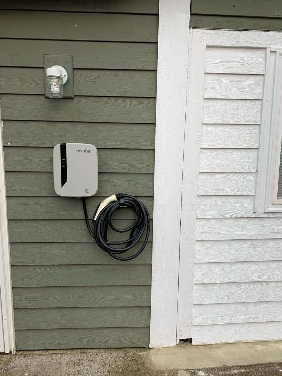 Electric Car charger 🔌 in driveway.  Please inform me first if needed with stay