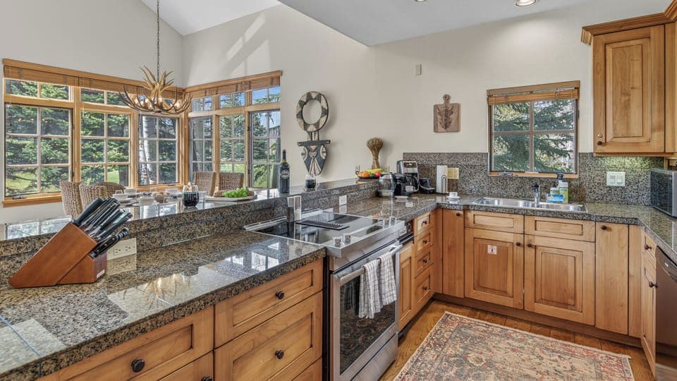 Kitchen with views of the Great Room, Main Level