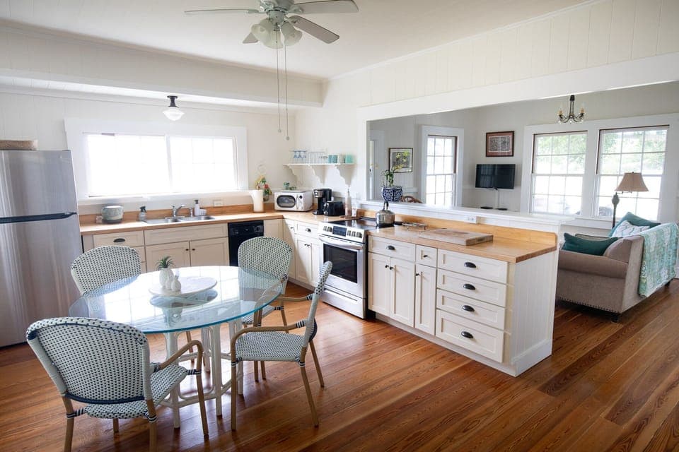 Open floor plan.  Kitchen view 

