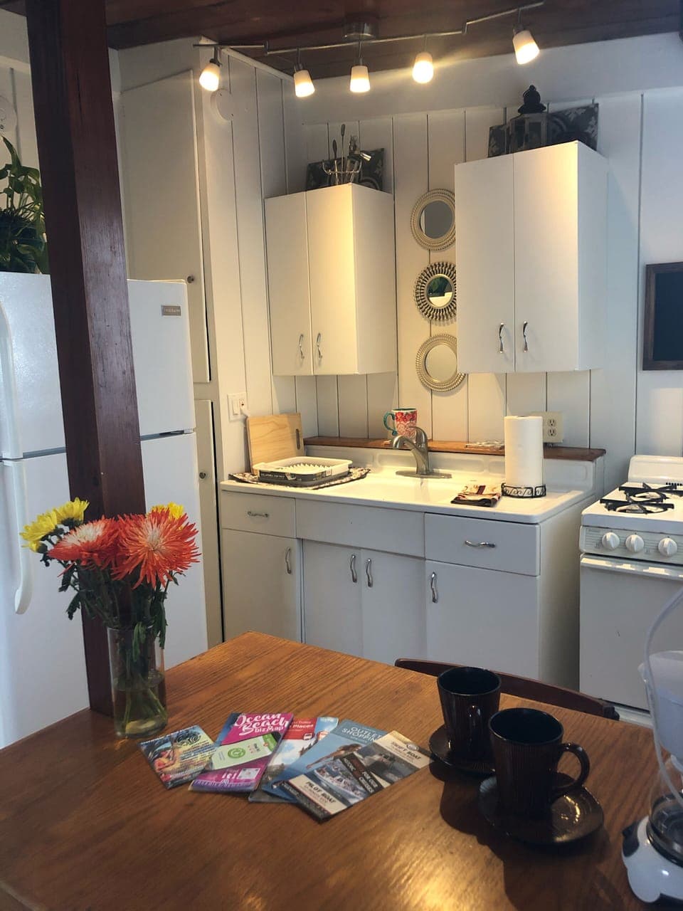 Full kitchen to make a meal and cozy up if you do not feel like going out.