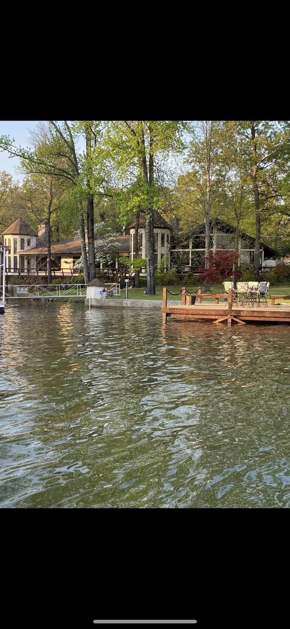 Lake side of the house