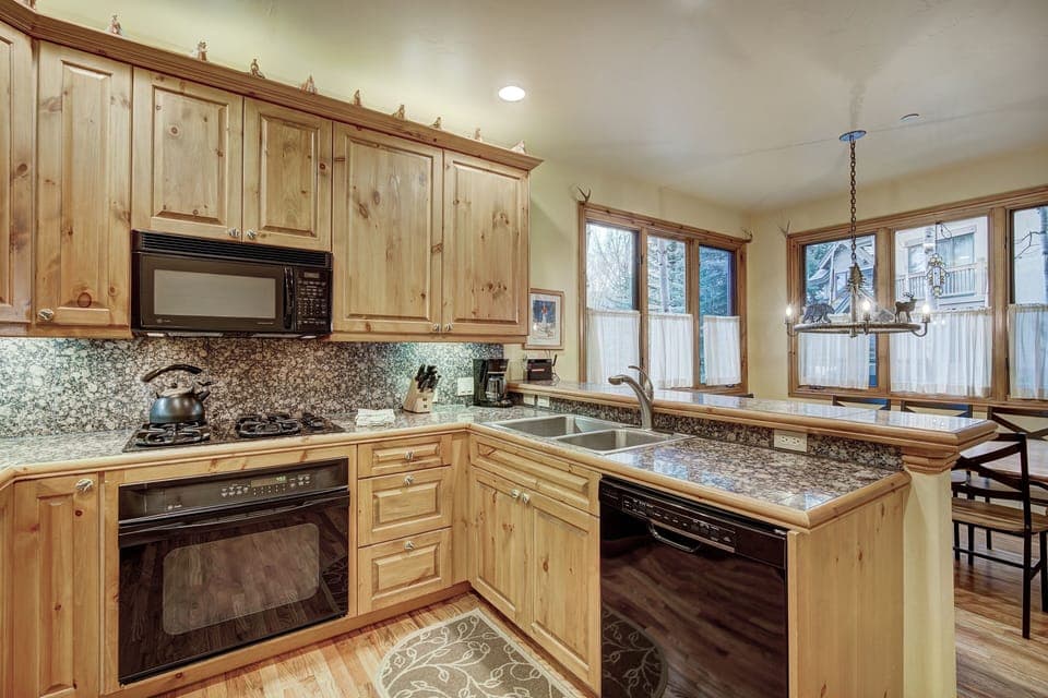 Indoors, Kitchen, Microwave, Oven, Hardwood