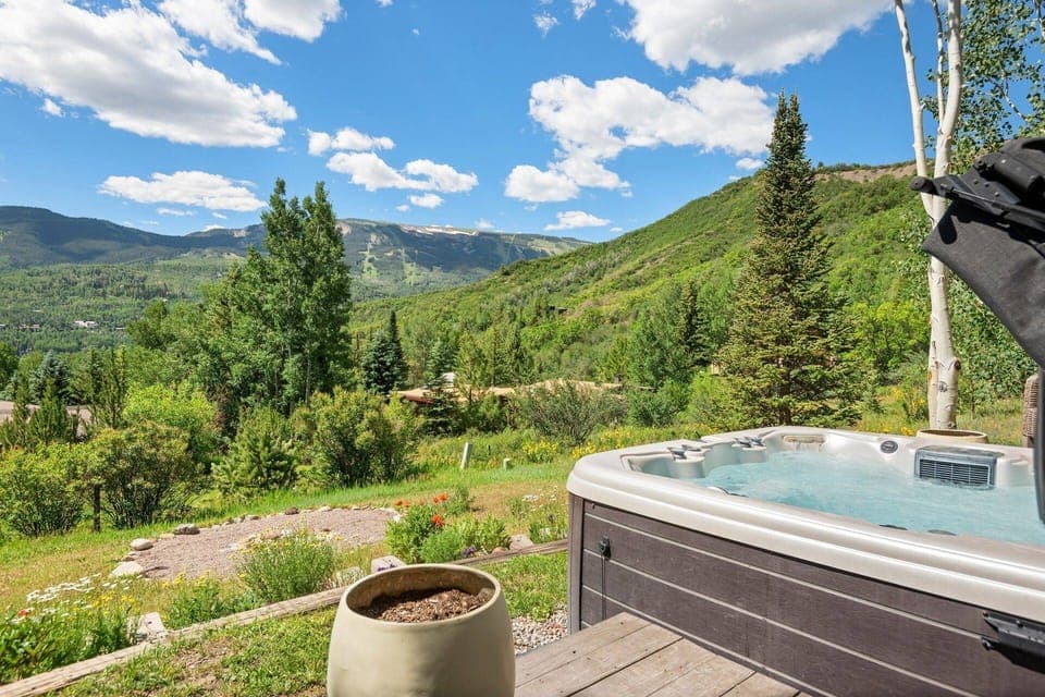 A private hot tub with a few will be a wonderful end to a day of adventures.