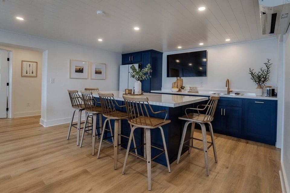 Lower level family room/second kitchen