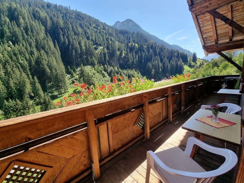 Mountain, Sky, Property, Plant, Ecoregion, Building, Tree, Botany, Wood, Vegetation