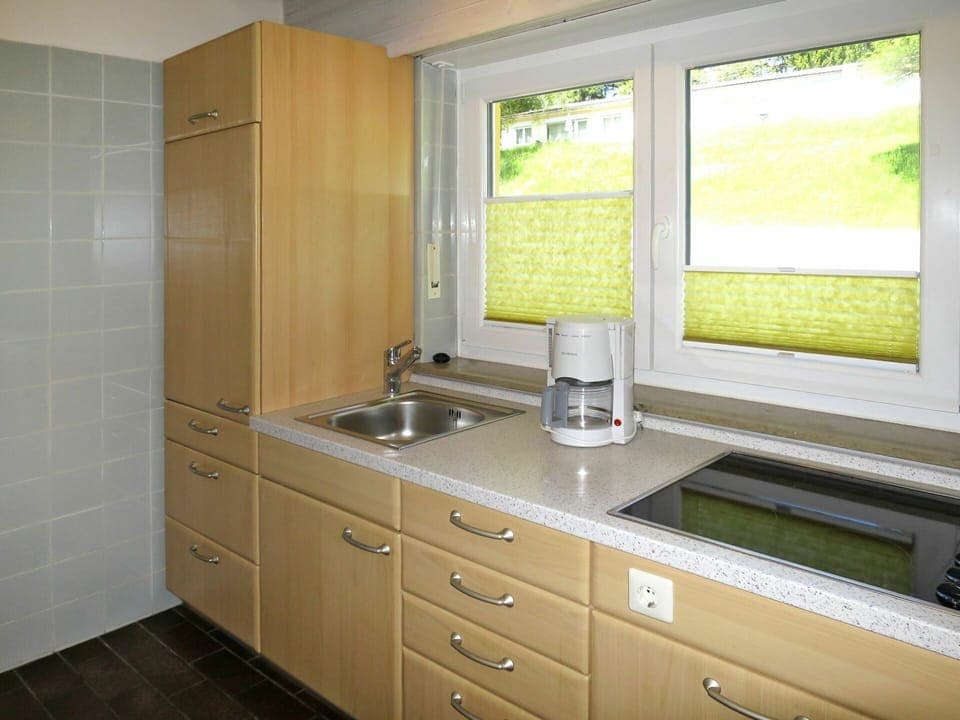 Room, Countertop, Cabinetry, Furniture, Property, Kitchen, Sink, Interior Design, Tile, Drawer